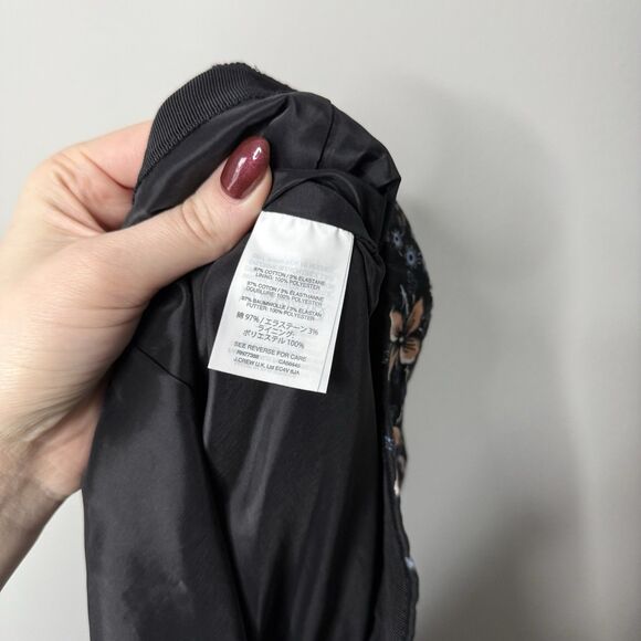 J. Crew Women’s Cotton Mirrored Floral Midi Lined Skirt Front Slit Size 10 - Picture 8 of 9